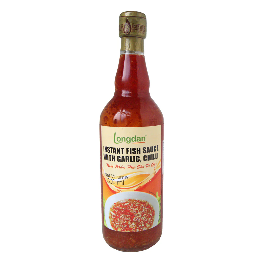 Longdan Fish Sauce with Garlic & Chilli - 500ml
