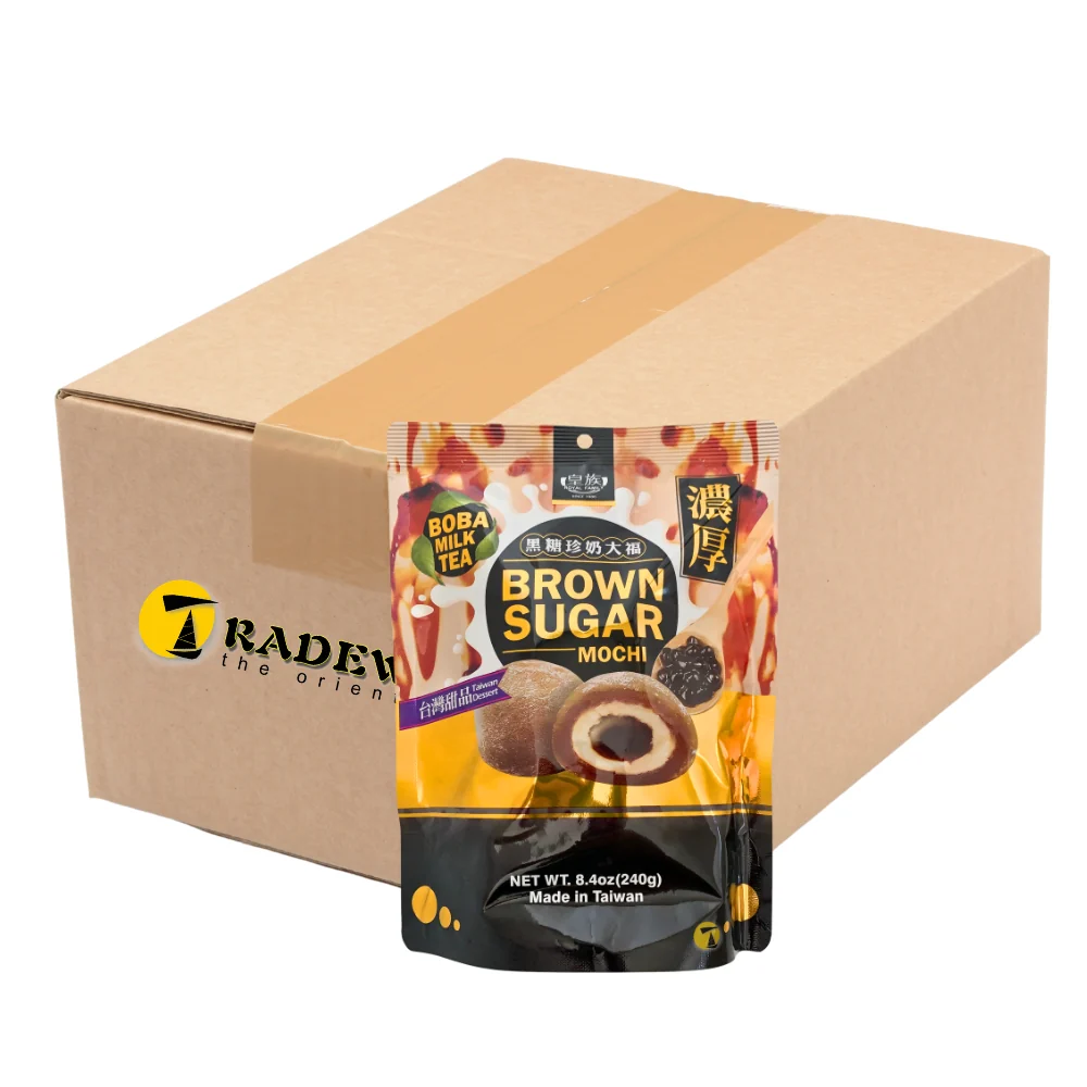 Royal Family Bubble Milk Tea Brown Sugar Mochi - 12x240g