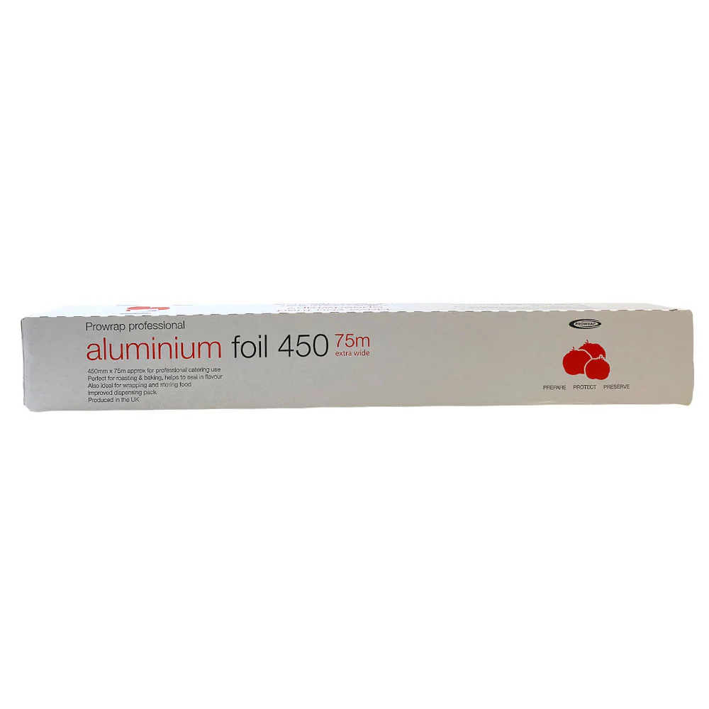 Prowrap Professional Aluminium Foil Extra Wide - 450mm x 75mm