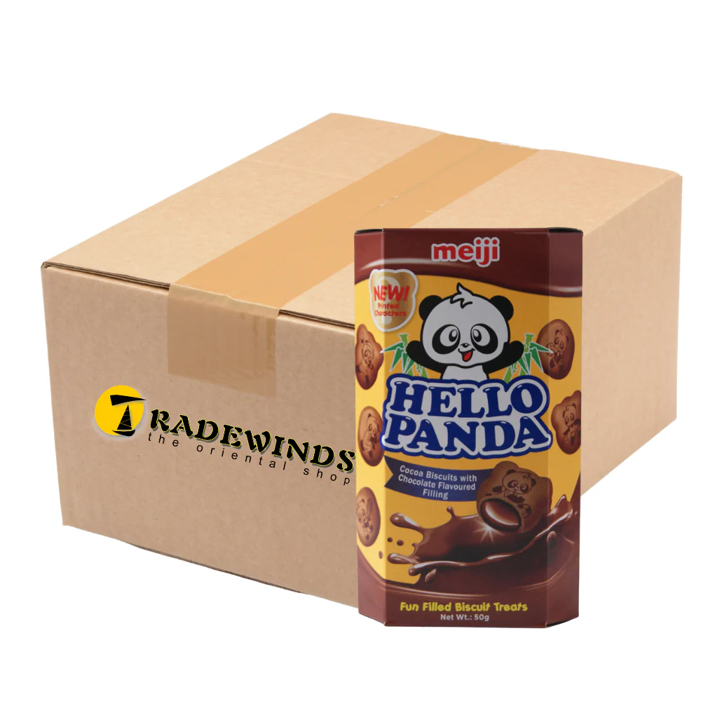 Hello Panda Choco Biscuits With Chocolate Flavour Filling - 10x50g
