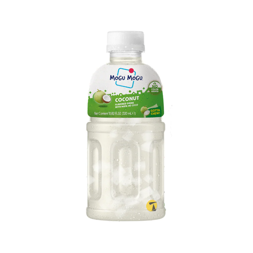 Mogu Mogu Coconut Flavoured Drink with Nata de Coco - 6 x 320ml