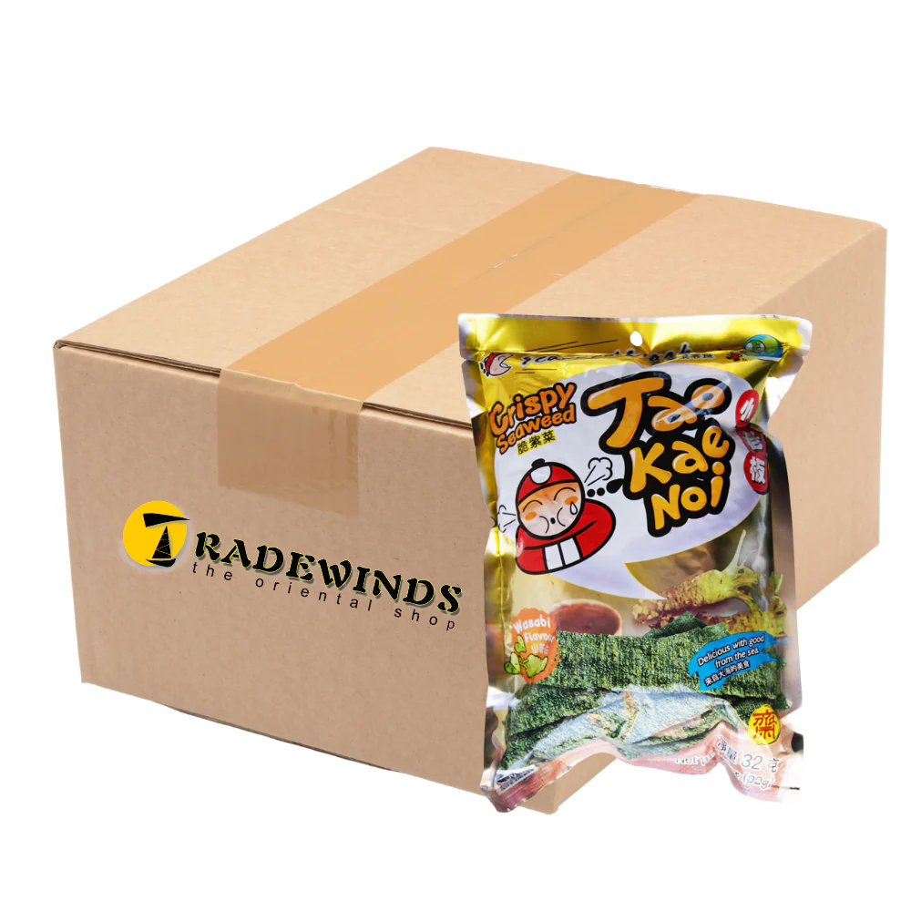 Taokaenoi Crispy Seaweed - Wasabi Flavour - 6x32g