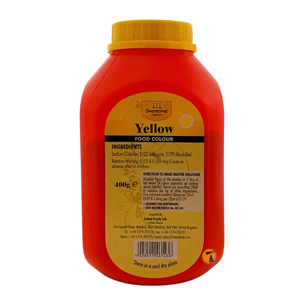 Supreme Yellow Food Colour - 400g