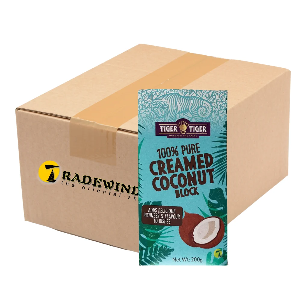 Tiger Tiger Pure Creamed Coconut Block - 40 x 200g