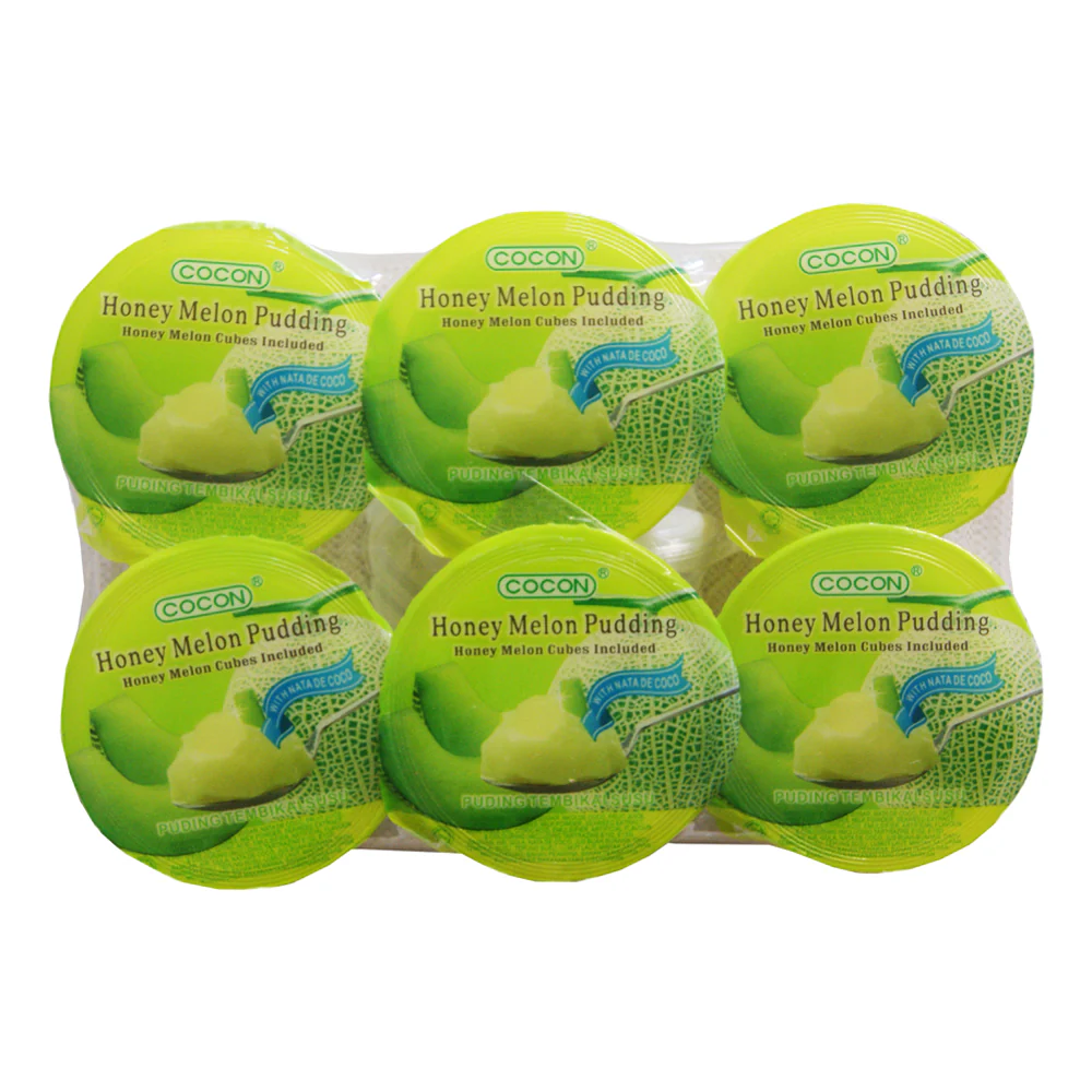 Cocon Honey Melon Pudding with Nata de Coco - 6 x 118g
