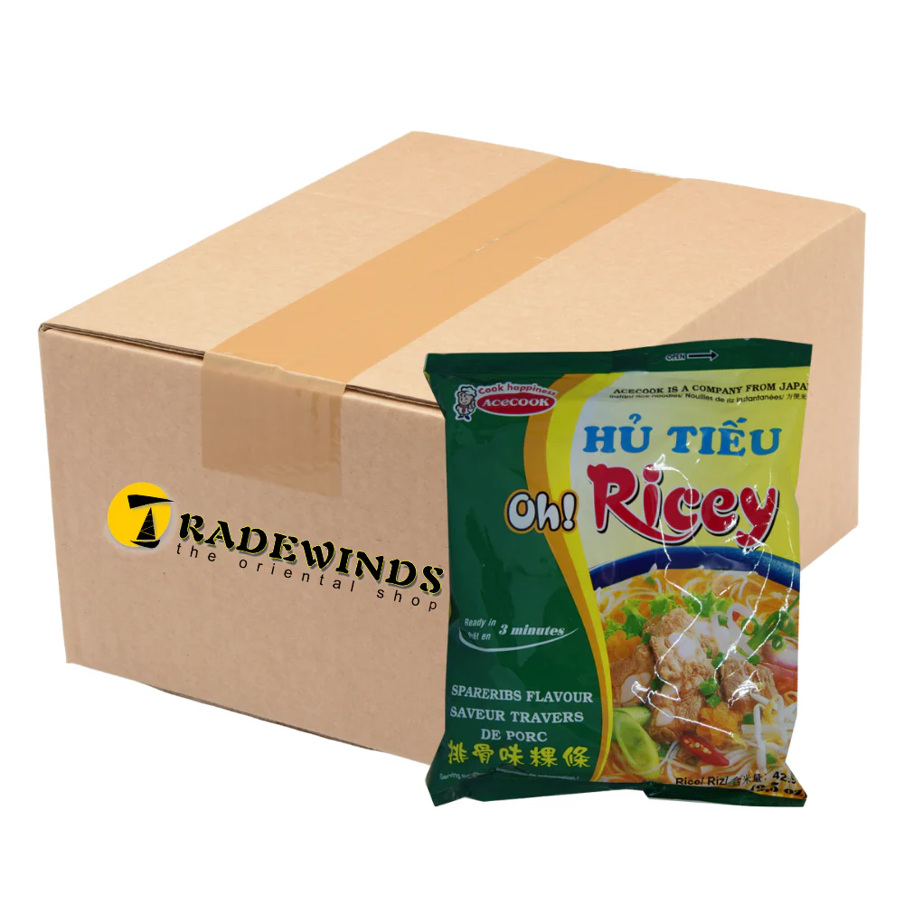 Acecook Oh! Ricey Spare Rib Flavour Instant Rice Noodles - 24x70g