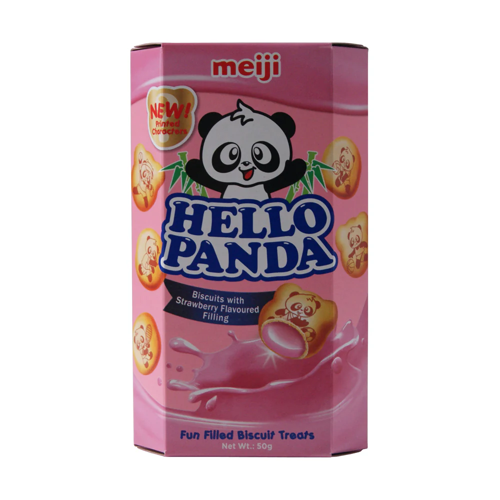 Hello Panda Strawberry Filled Biscuits - 50g