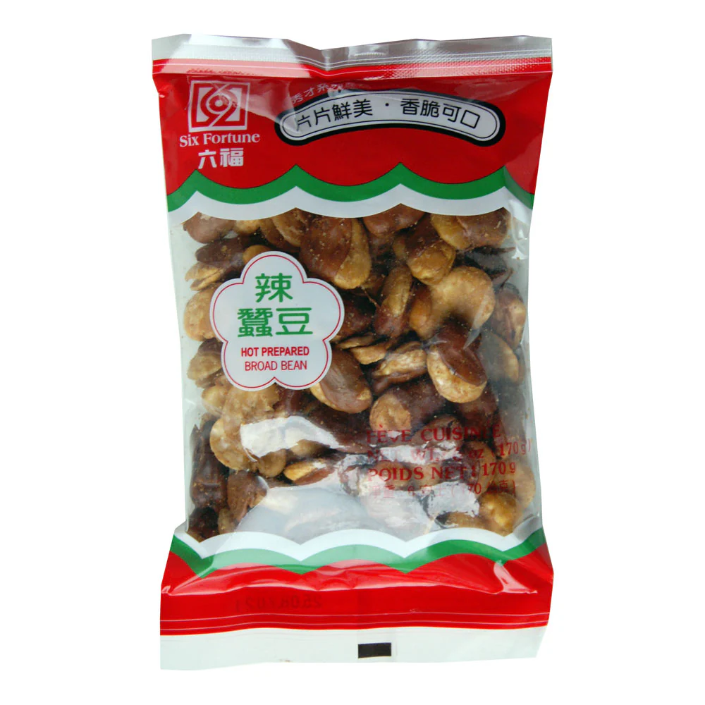 Six Fortune Prepared Broad Bean (Hot) - 170g