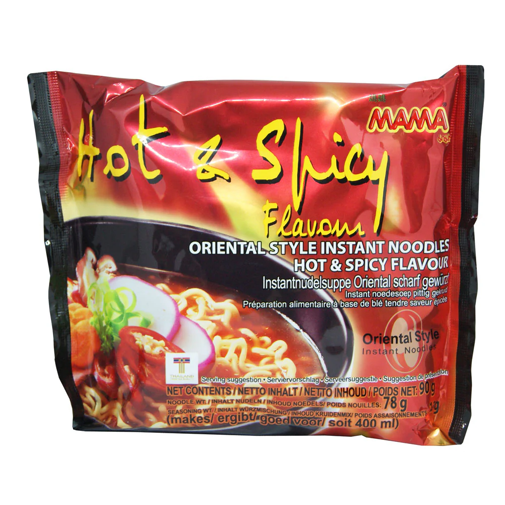 Mama Hot & Spicy Flavour Instant Noodle - 90g