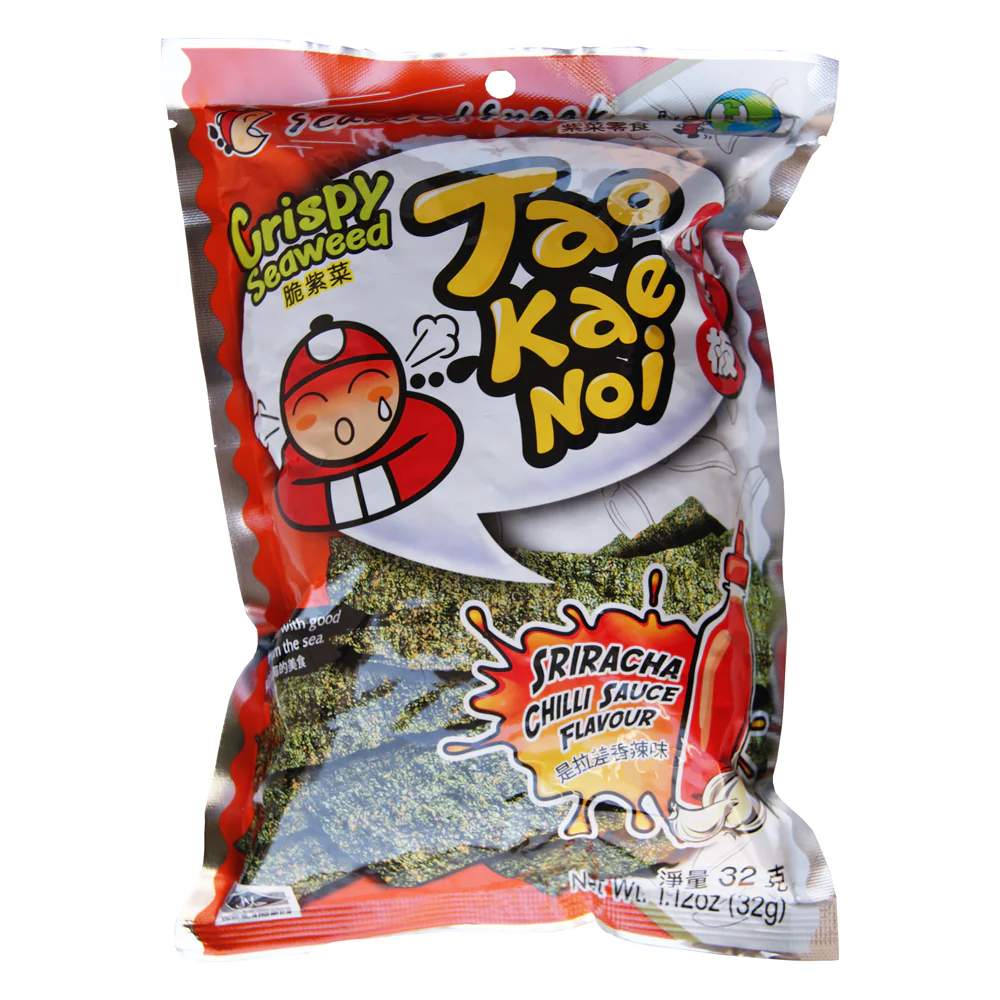 Taokaenoi Crispy Seaweed Sriracha Chilli Sauce Flavour - 32g