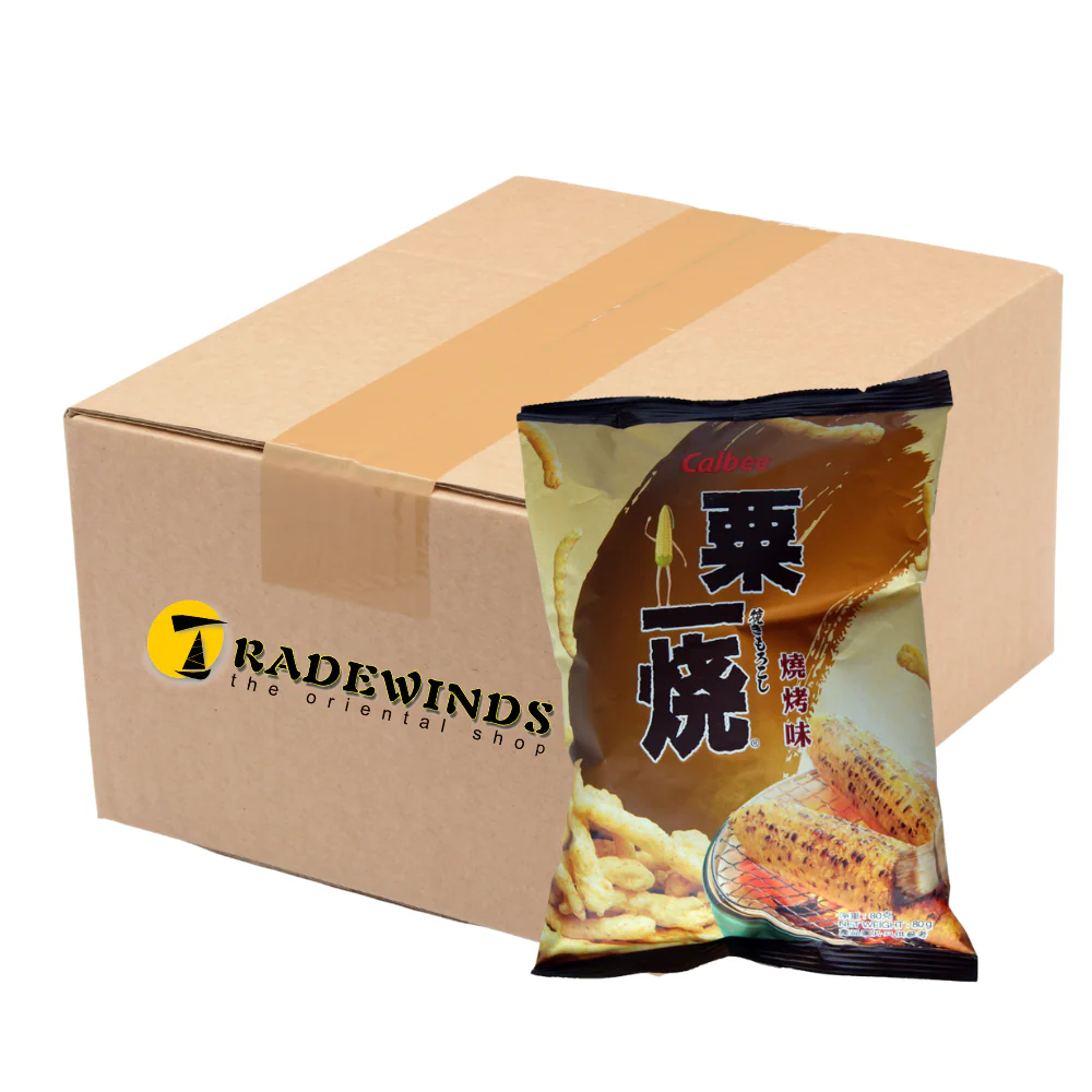 Calbee Grill-A-Corn Sticks BBQ Flavour - 20x80g