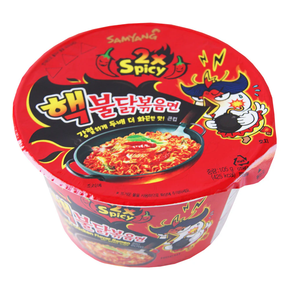 Samyang 2xSpicy Hot Chicken Big Bowl Ramen Noodles - 105g