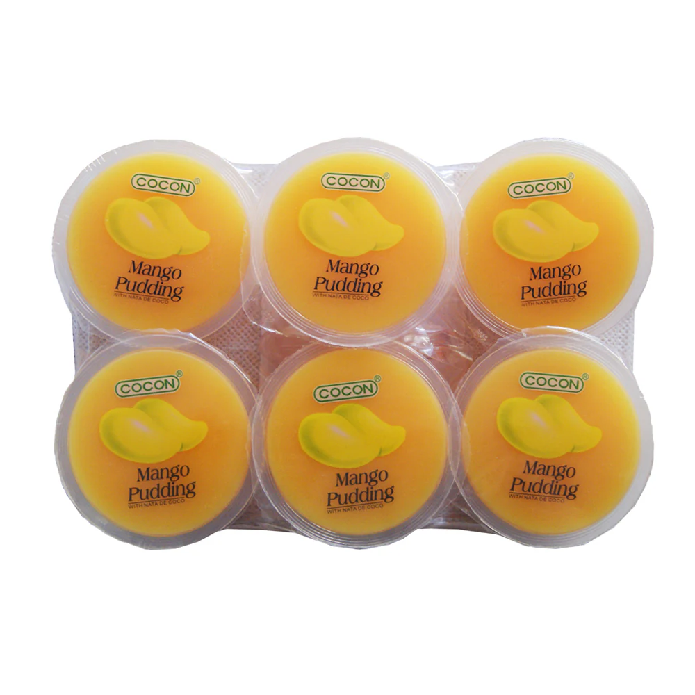 Cocon Mango Pudding with Nata de Coco - 6 x 118g