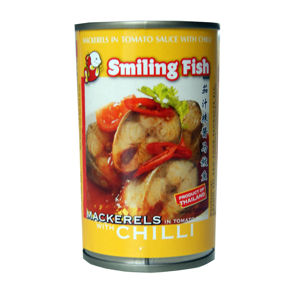 Smiling Fish Mackerels in Tomato Sauce with Chilli - 155g