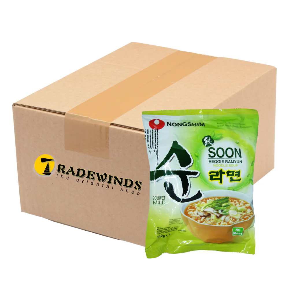 Nong Shim Veggie Ramen Mild Instant Noodle Soup - 20x112g