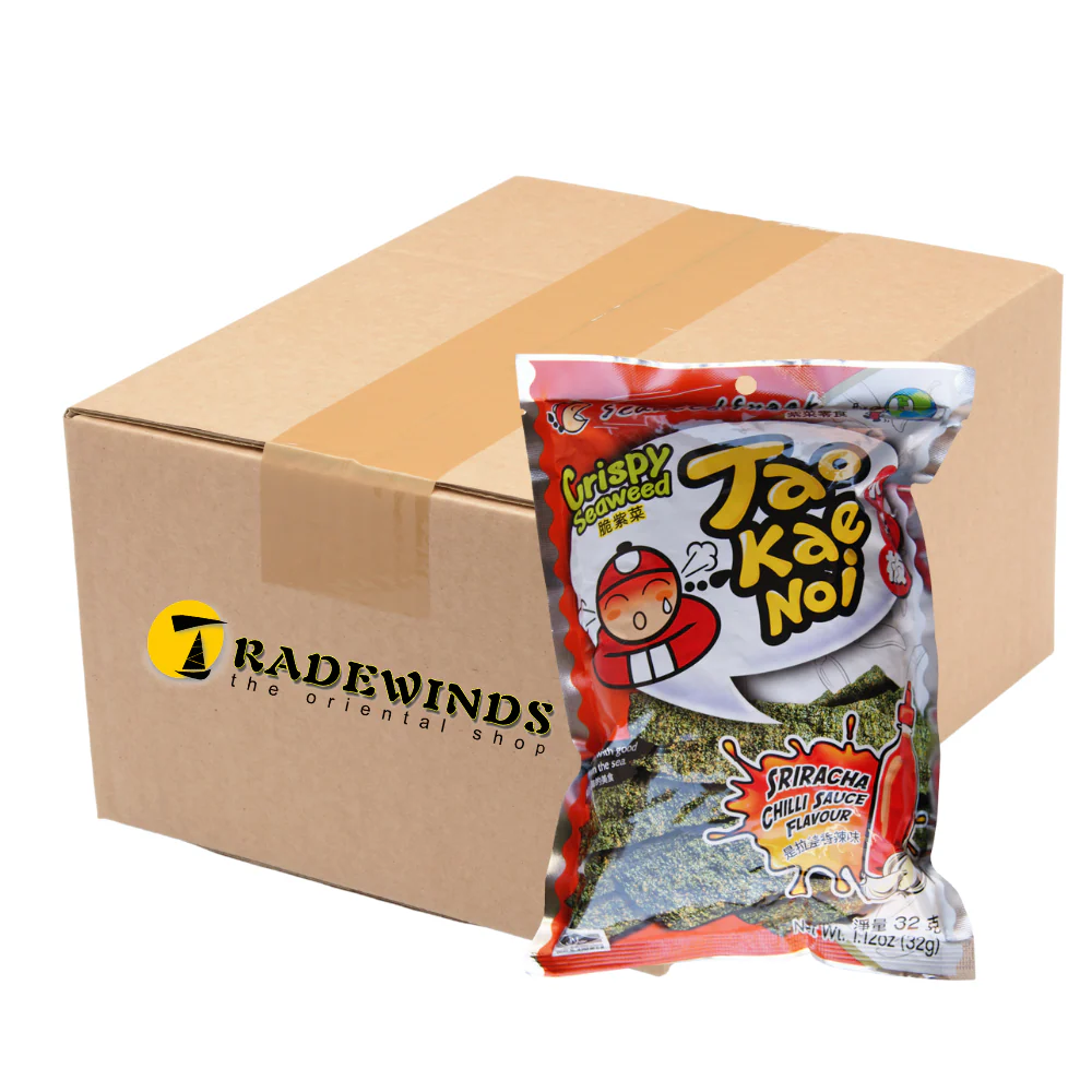 Taokaenoi Crispy Seaweed Sriracha Chilli Sauce Flavour - 6x32g