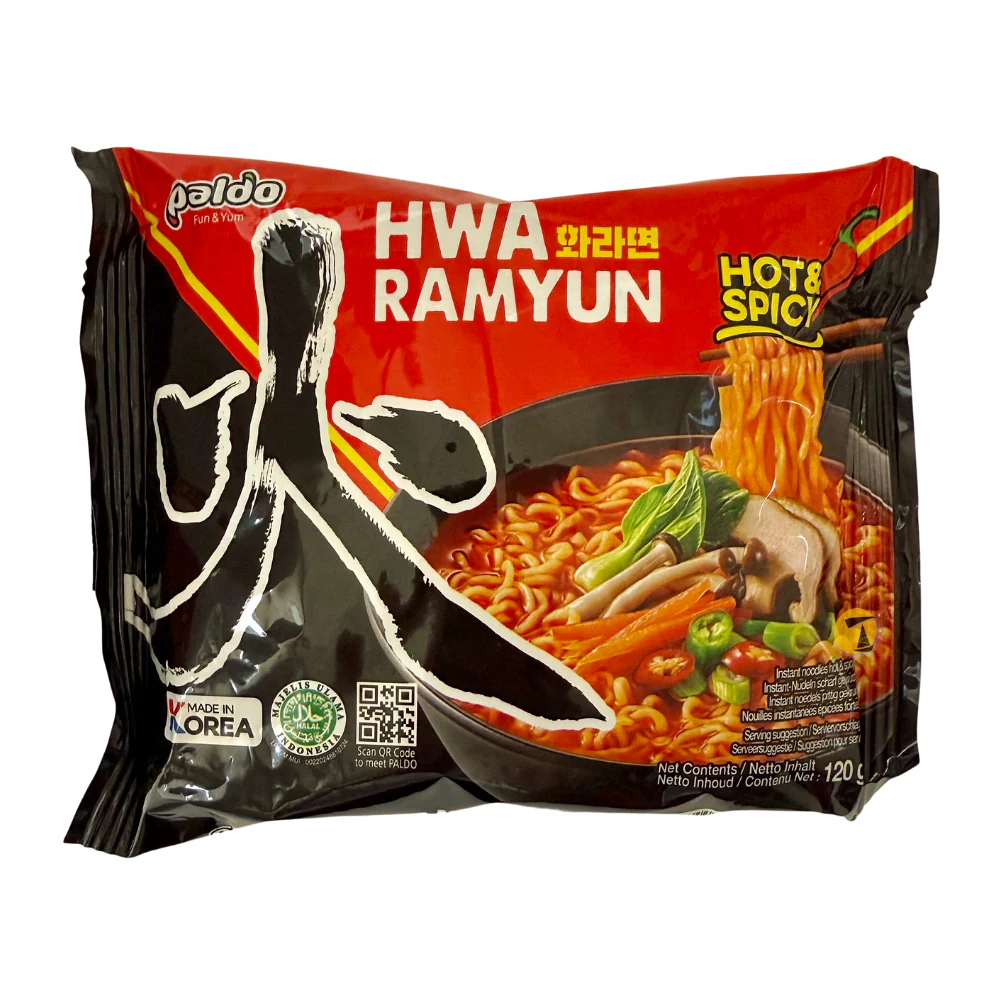 Paldo Hwa Ramyun Hot & Spicy Oriental Instant Noodles - 120g