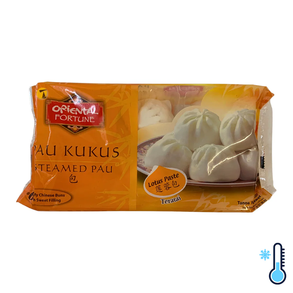 Oriental Fortune Steamed Pau with Lotus Paste (6 Pieces) - 330g [FROZEN]