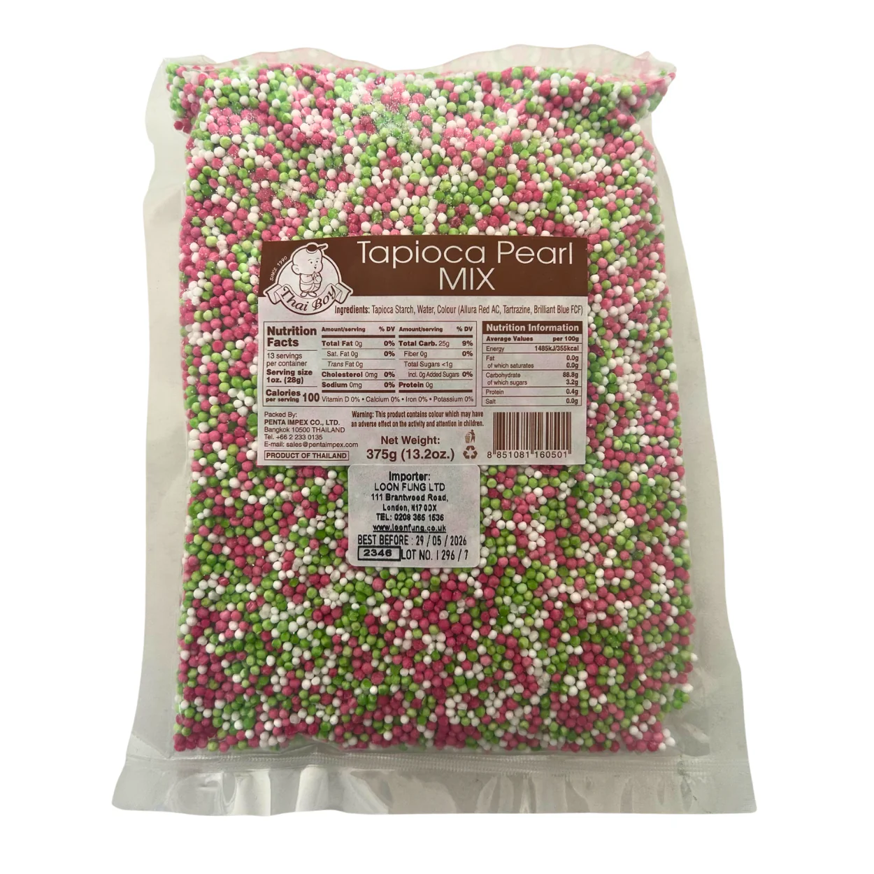 Thai Boy Tapioca Pearl Mix - 375g