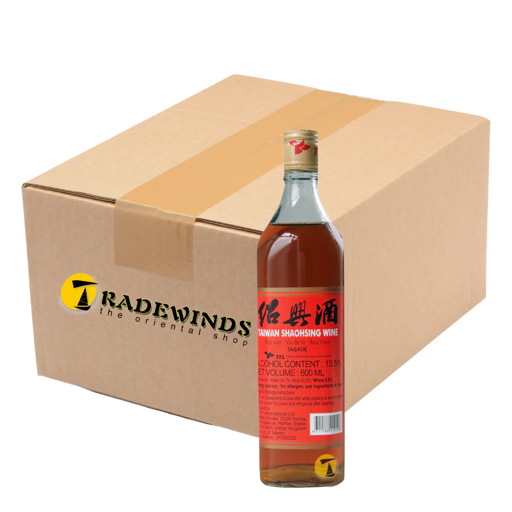 Shaohsing Taijade Chinese Cooking Rice Wine - 12x600ml