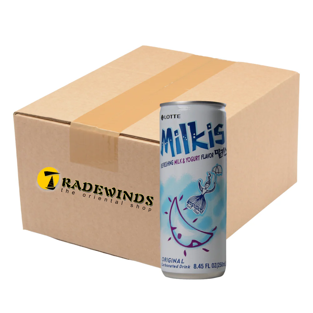 Lotte Milkis Original Milk & Yogurt Flavour Carbonated Drink - 30x250ml