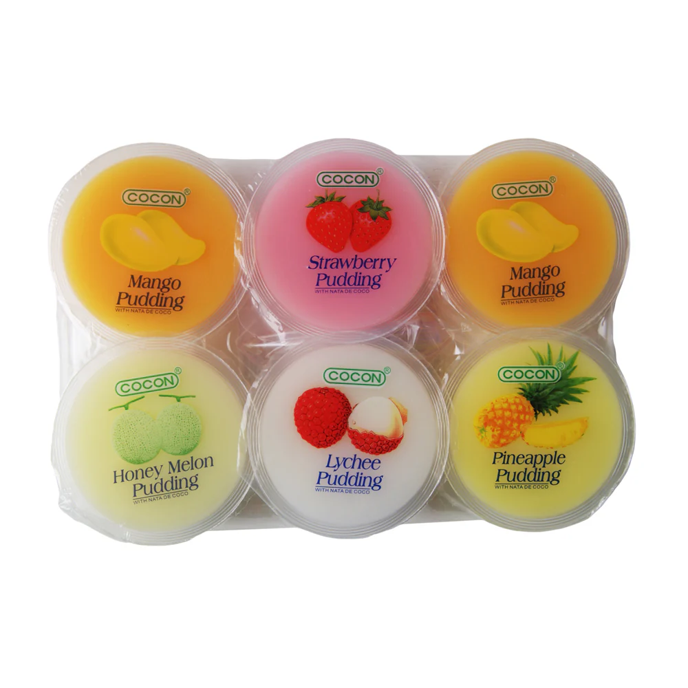 Cocon Nata de Coco Pudding - Assorted - 6x80g
