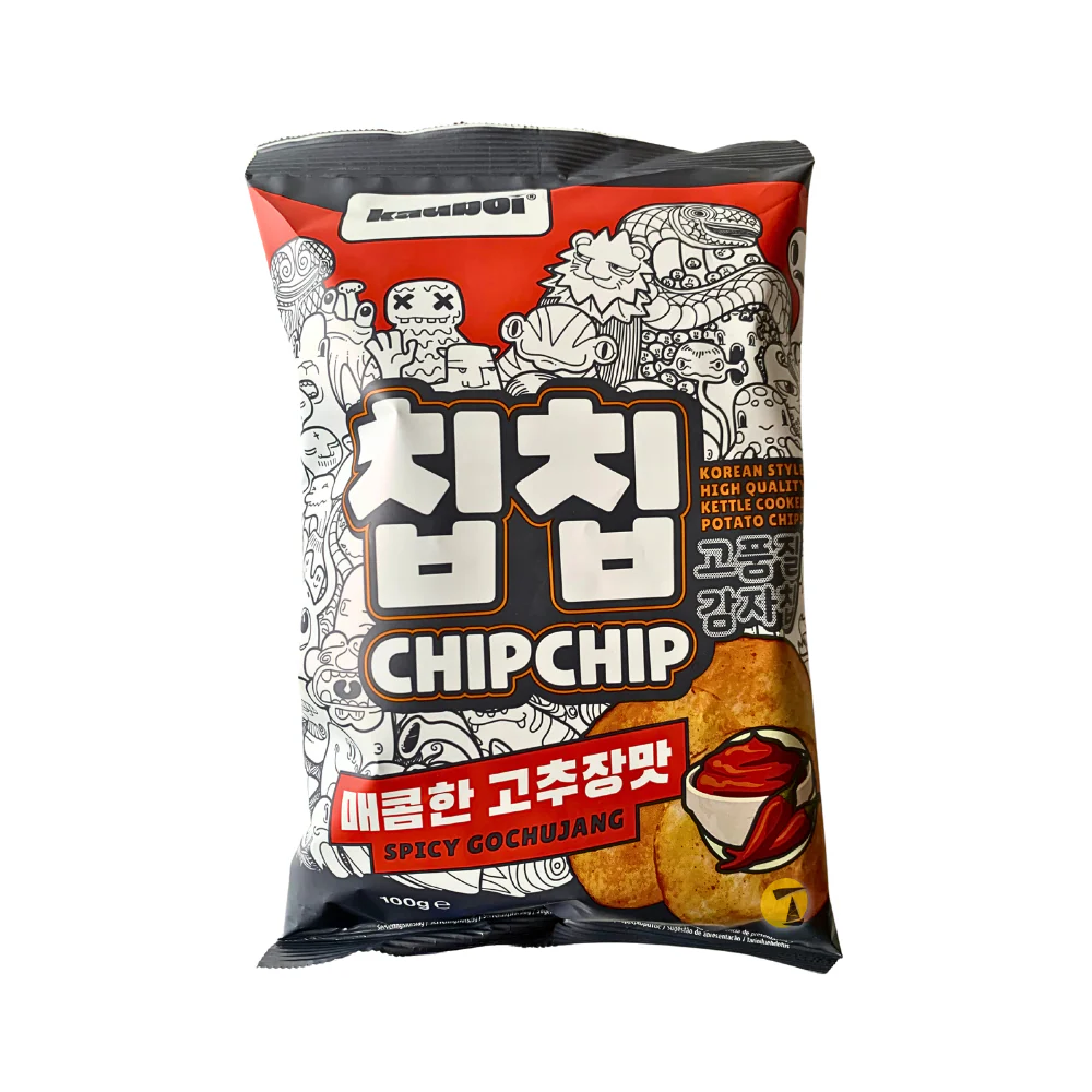 Kauboi Chip Chip Spicy Gochujang Flavour - 10x100g