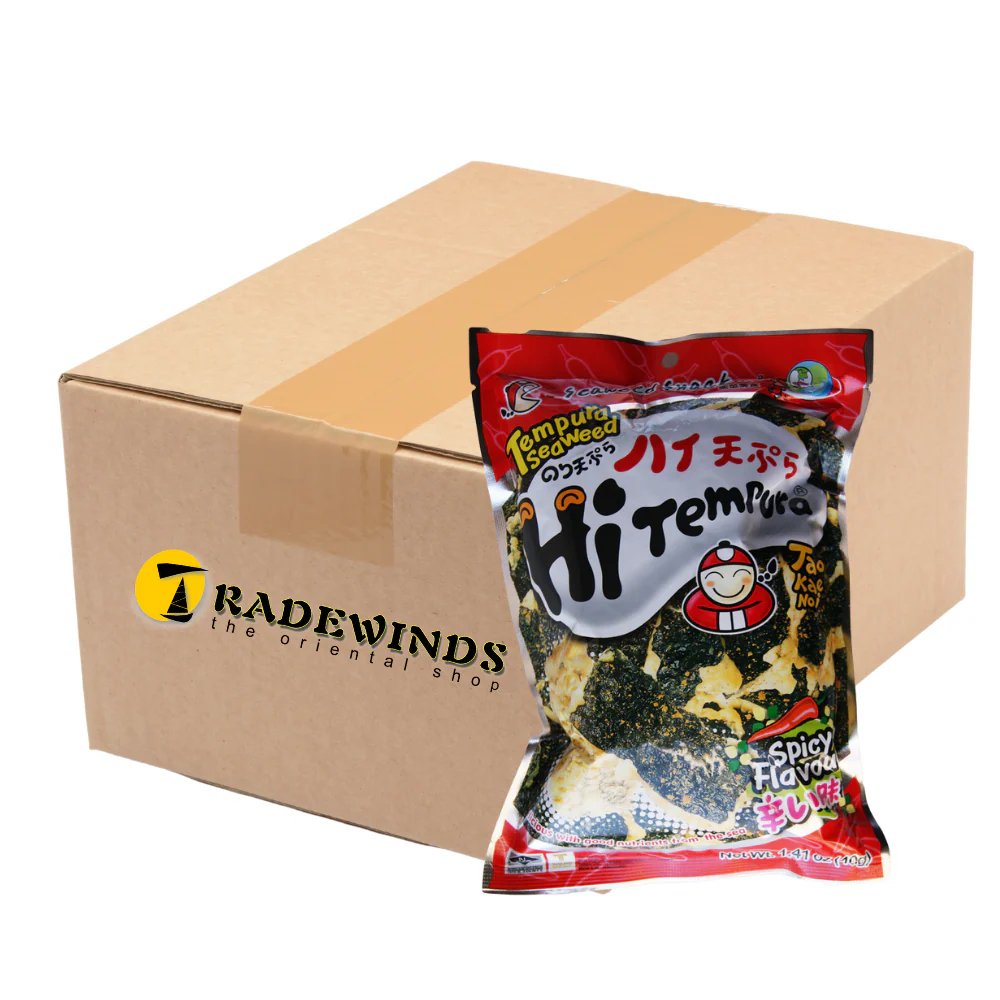 TaoKaeNoi Hi-Tempura Seaweed - Spicy Flavour - 6x40g
