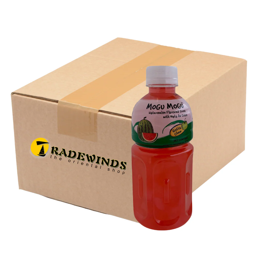 Mogu Mogu Watermelon Flavoured Drink with Nata de Coco - 24x320ml