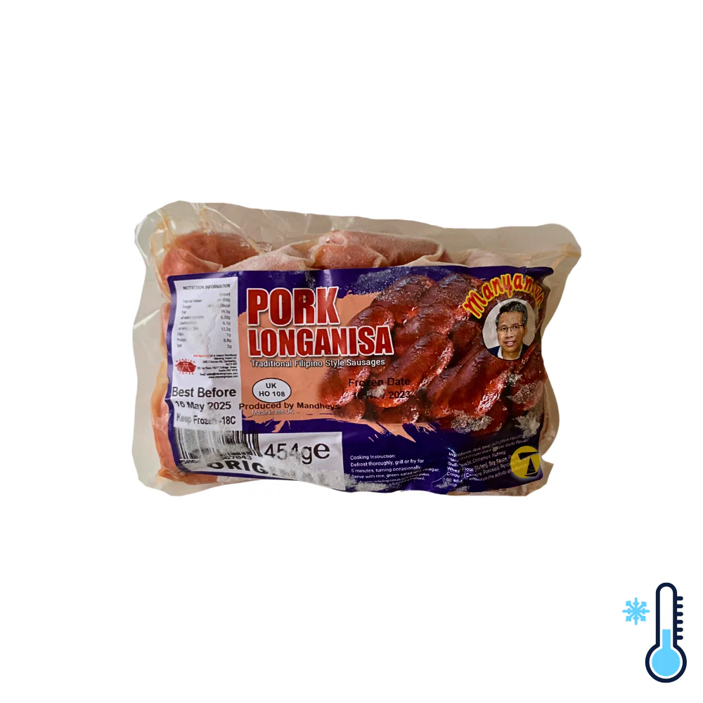 Mandhey's Manyaman Pork Longanisa - Original - 454g [FROZEN]