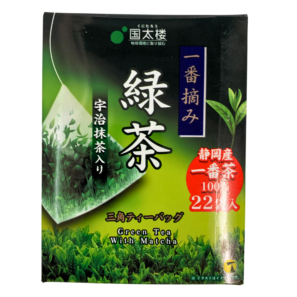 Kunitaro Tetra Bag Sencha Green Tea with Matcha - 39.6g