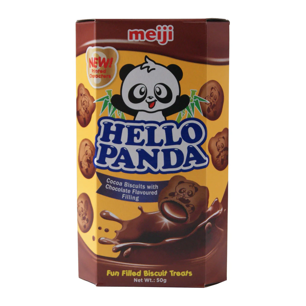 Hello Panda Choco Biscuits with Chocolate Flavour Filling - 2x(10x50g)