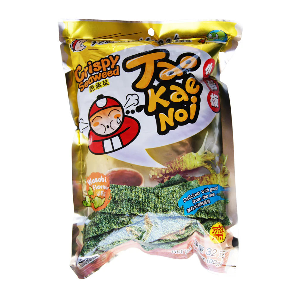 Taokaenoi Crispy Seaweed - Wasabi Flavour - 32g