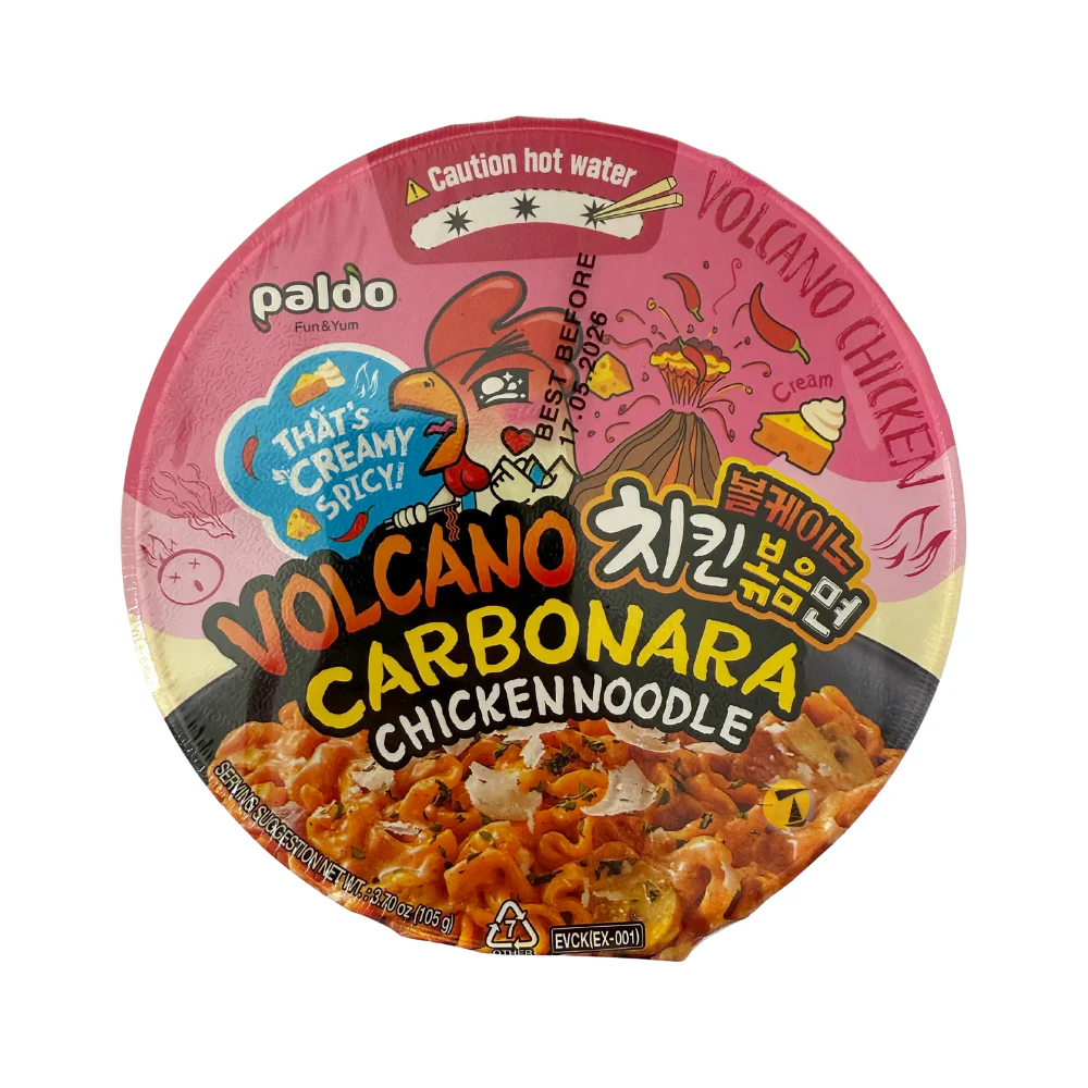 Paldo Volcano Carbonara Big Bowl Chicken Noodle - 105g