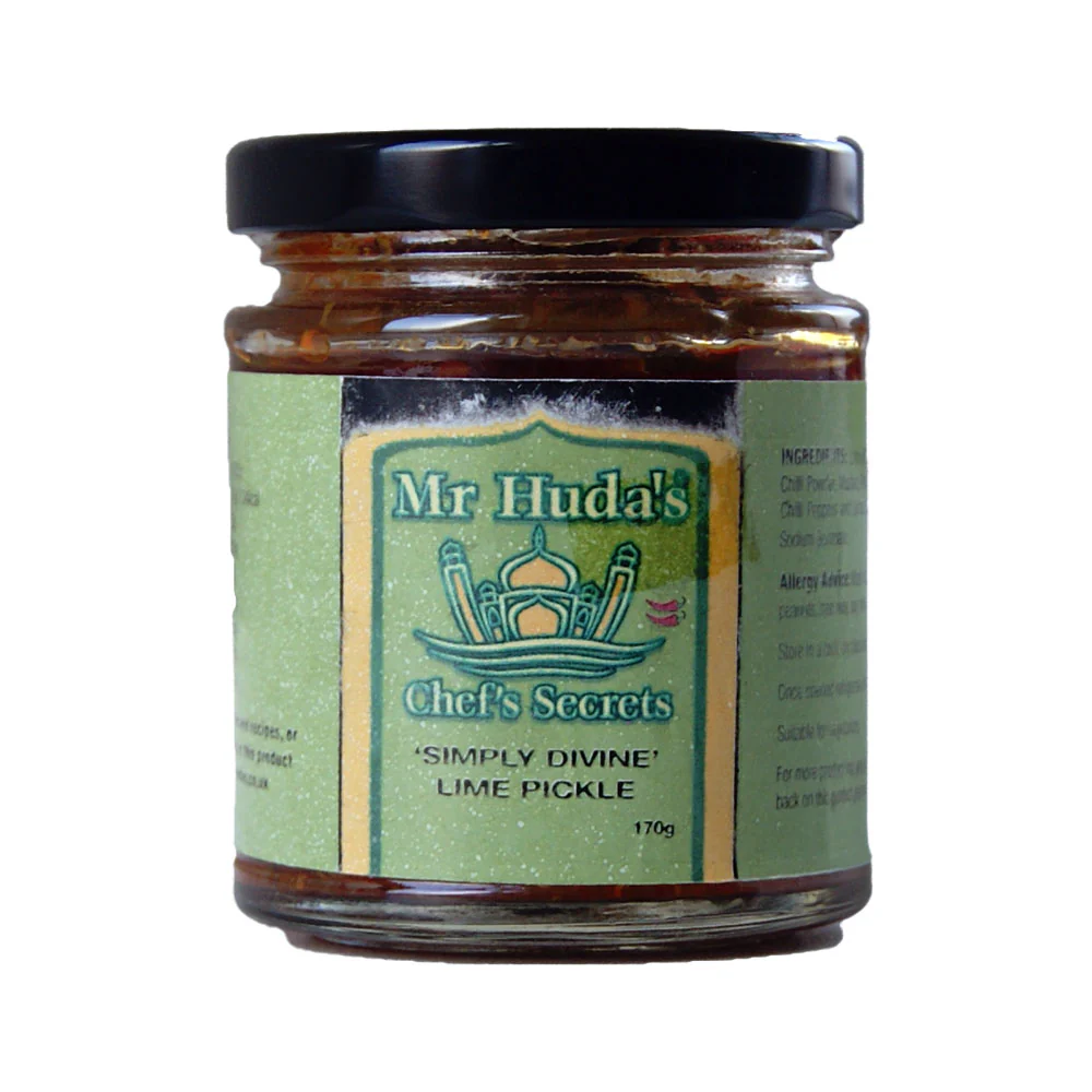 Mr Huda's 'Simply Divine' Lime Pickle - 170g