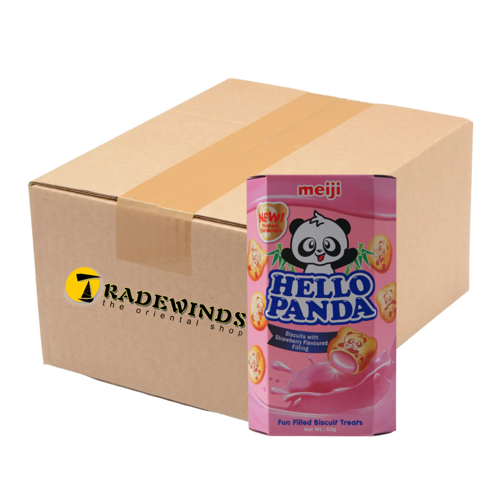 Hello Panda Strawberry Filled Biscuits - 10x50g