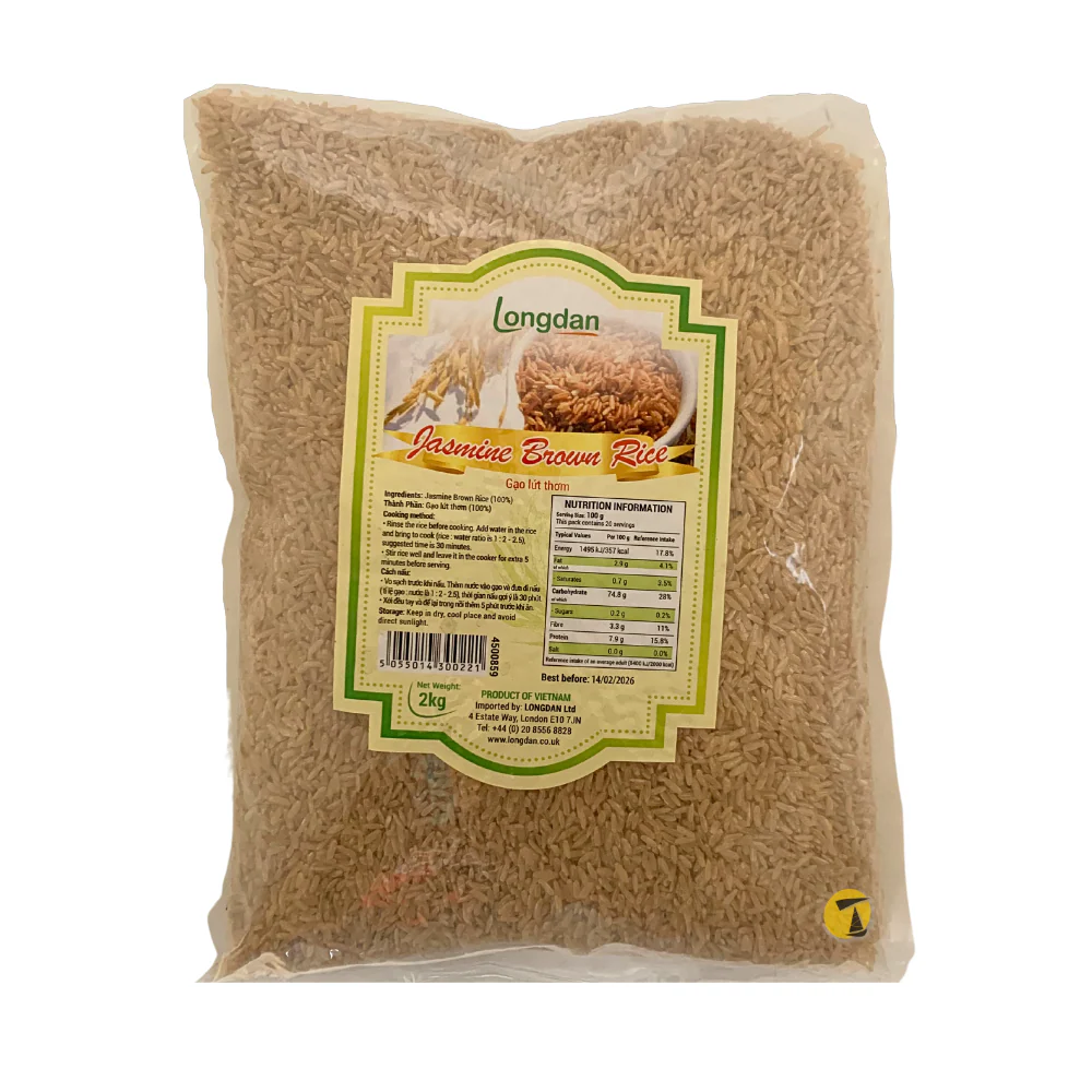 Longdan Jasmine Brown Rice - 2kg