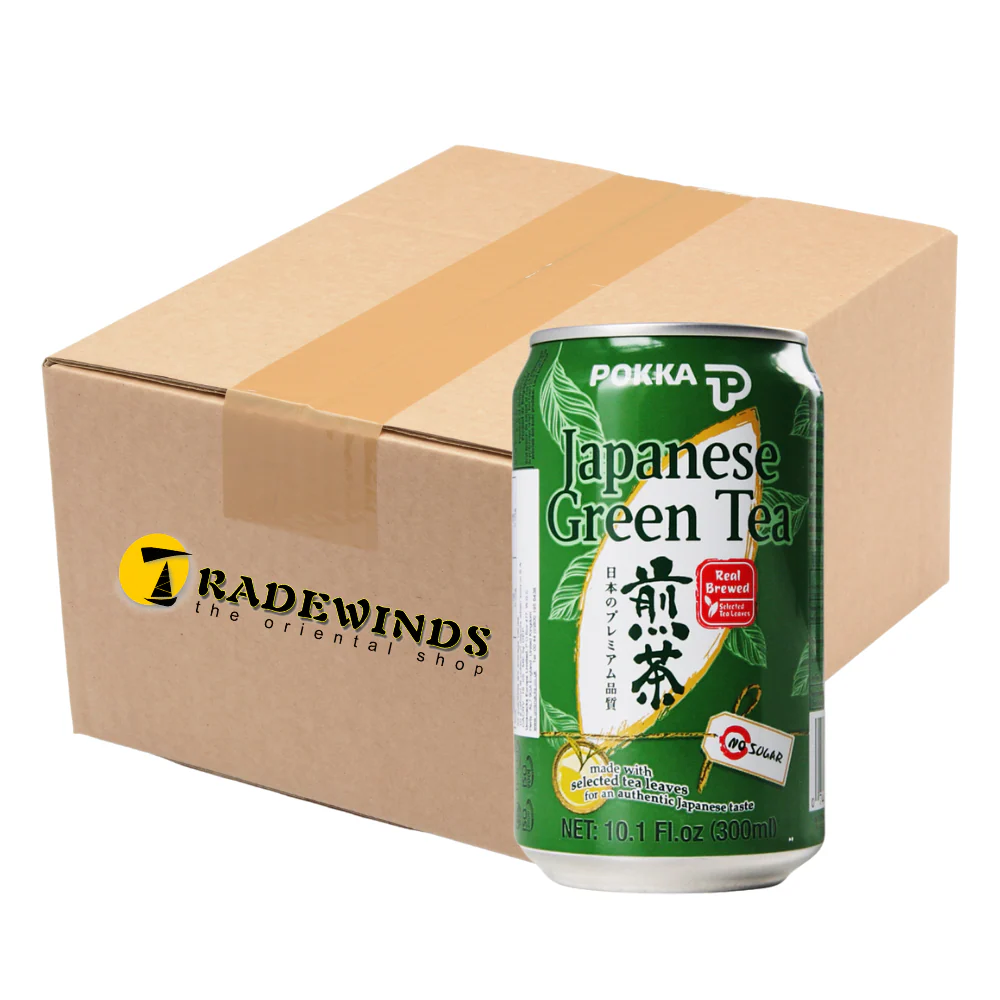 Pokka No Sugar Japanese Green Tea - 24x300ml