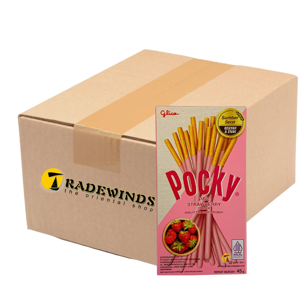 Glico Pocky Sticks Strawberry Flavour - 20x47g
