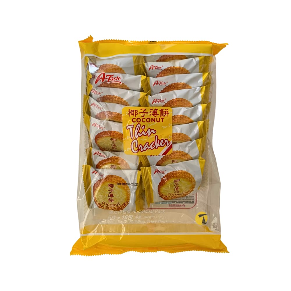 A-Taste Coconut Thin Crackers - 264g