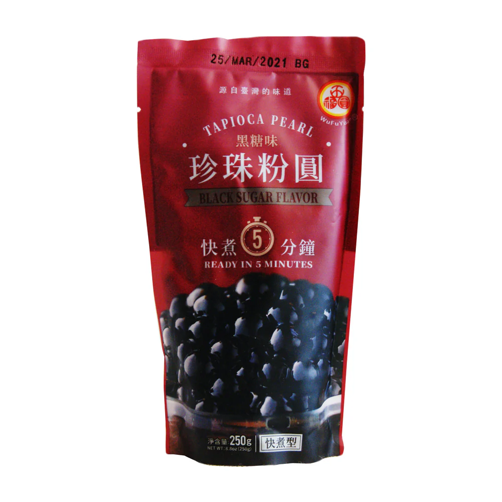WufuYuan Black Tapioca Pearl - 250g