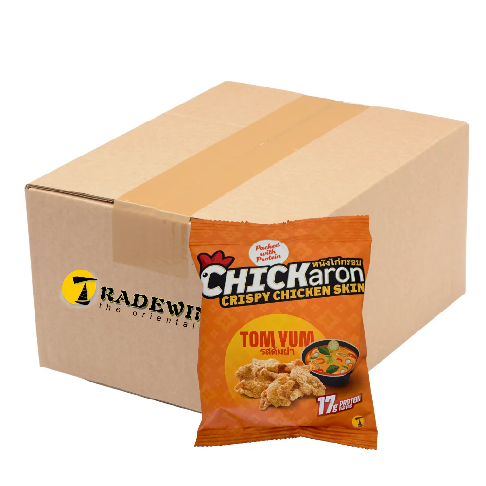 Chickaron Crispy Chicken Skin Tom Yum - 10x40g