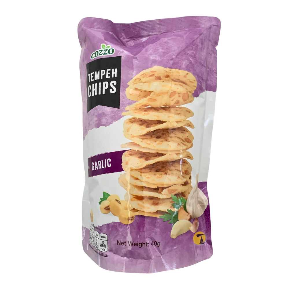 Cozzo Tempeh Chips Garlic Flavour - 40g