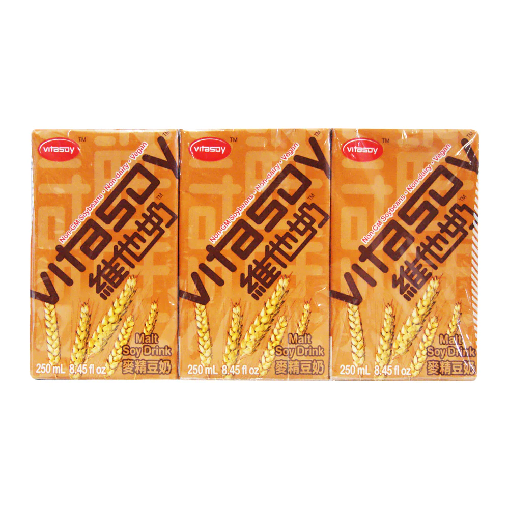 Vitasoy Malted Soya Drink - 6x250ml