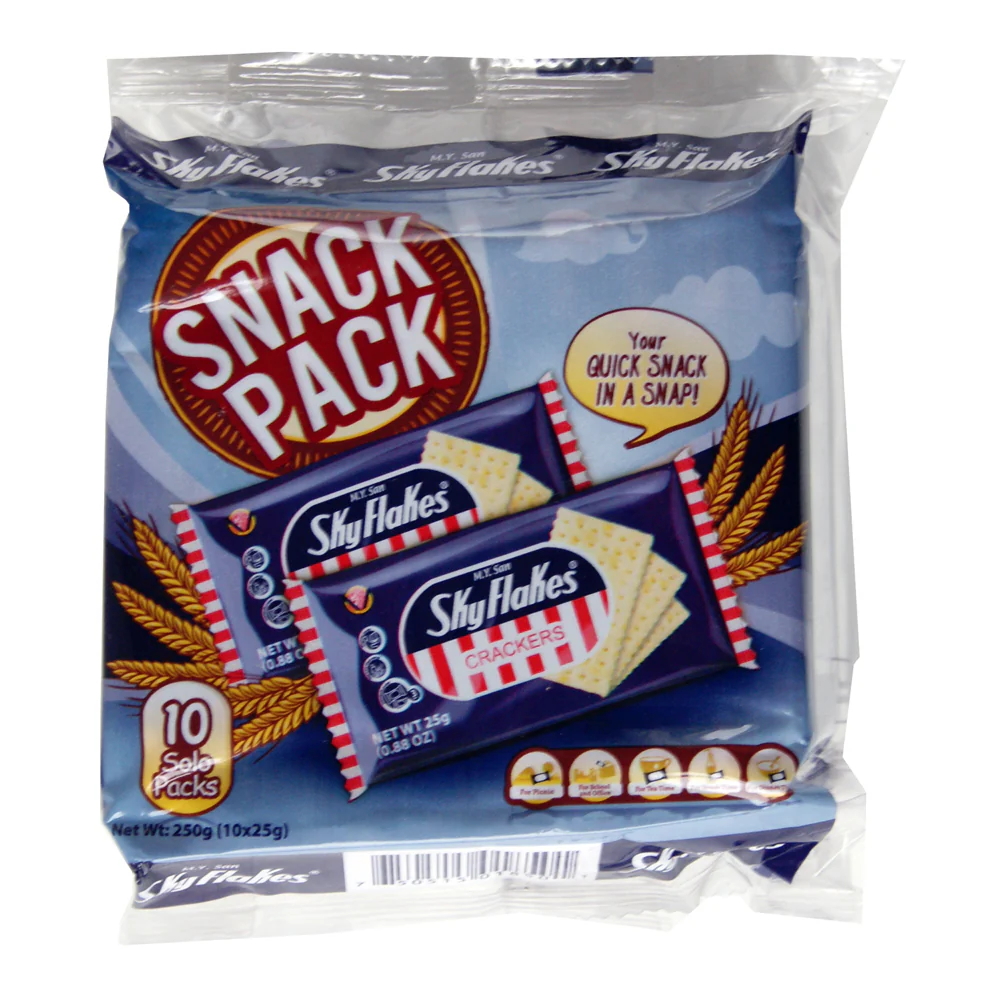 M.Y. San Sky Flakes Crackers - 10 x 25g