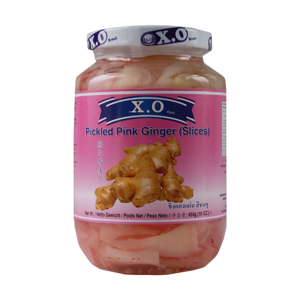 X.O Pickled Pink Ginger Slices - 454g