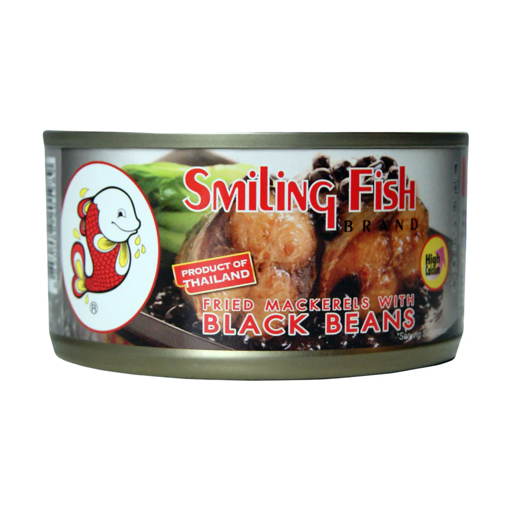 Smiling Fish Fried Mackerels with Black Beans - 120g