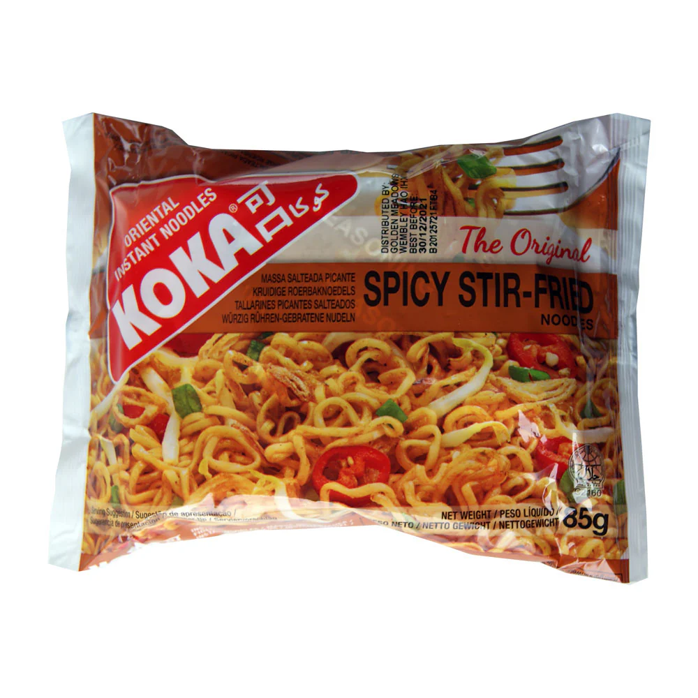 Koka Oriental Style Instant Noodles - Spicy Stir-Fried - 85g