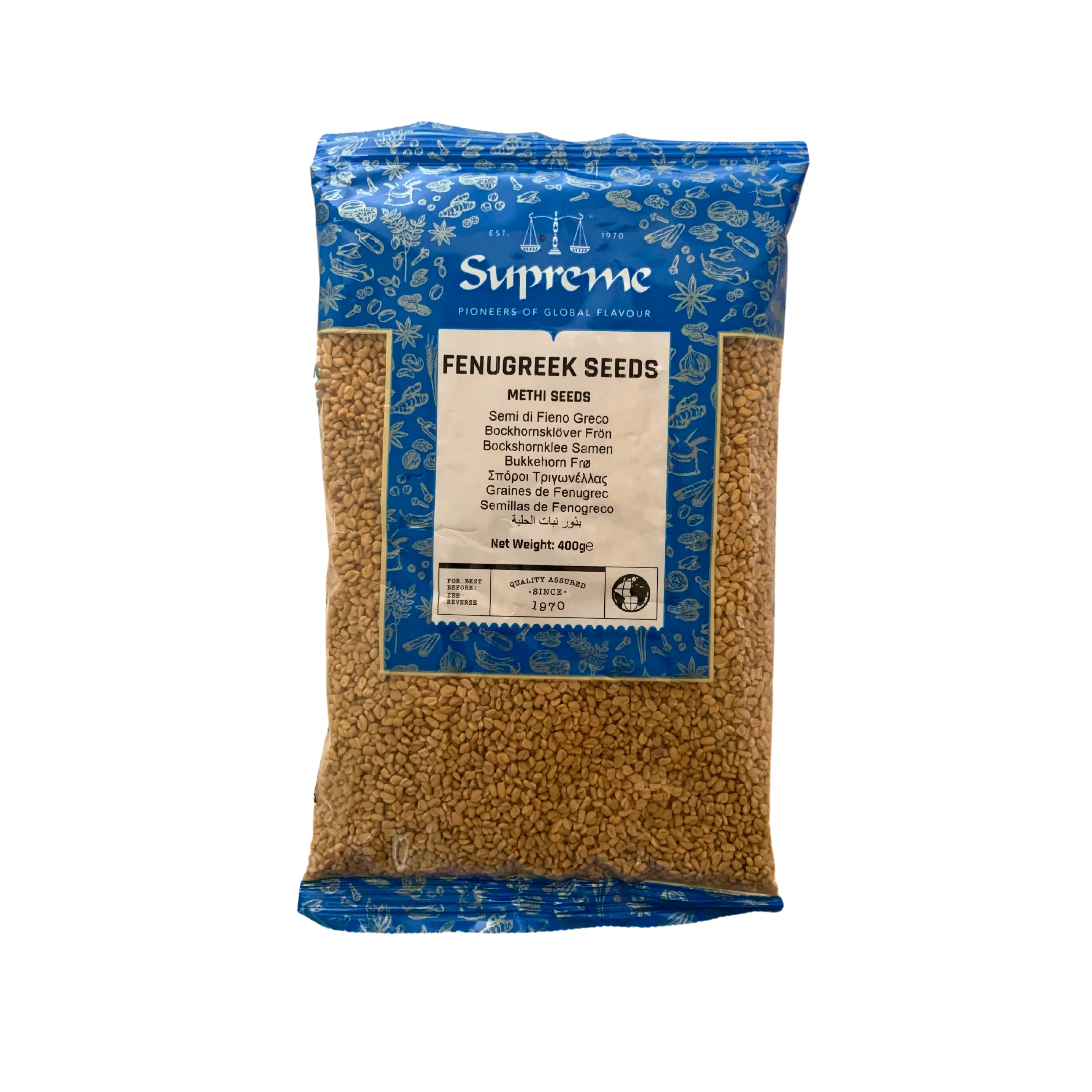 Supreme Fenugreek Seeds (Methi Seeds) - 400g