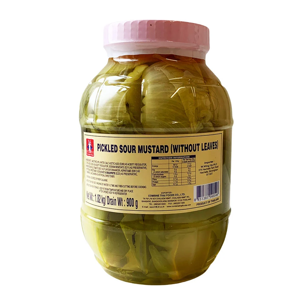 C.T.F. Brand Pickled Sour Mustard without Leaves - 1.82kg